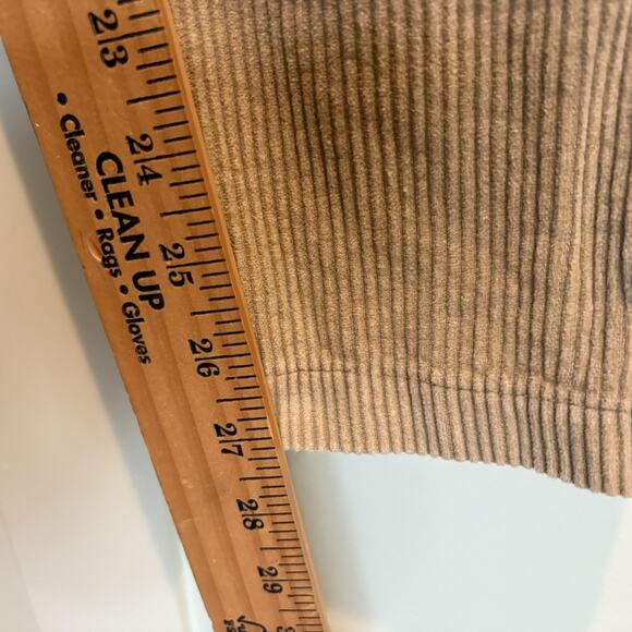 LIRA Corduroy Cargo Pants Mens Large Tan Drawstring Elastic Utility CRTV SCTX - Picture 6 of 12